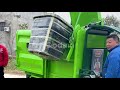 Three wheel dump garbage truck