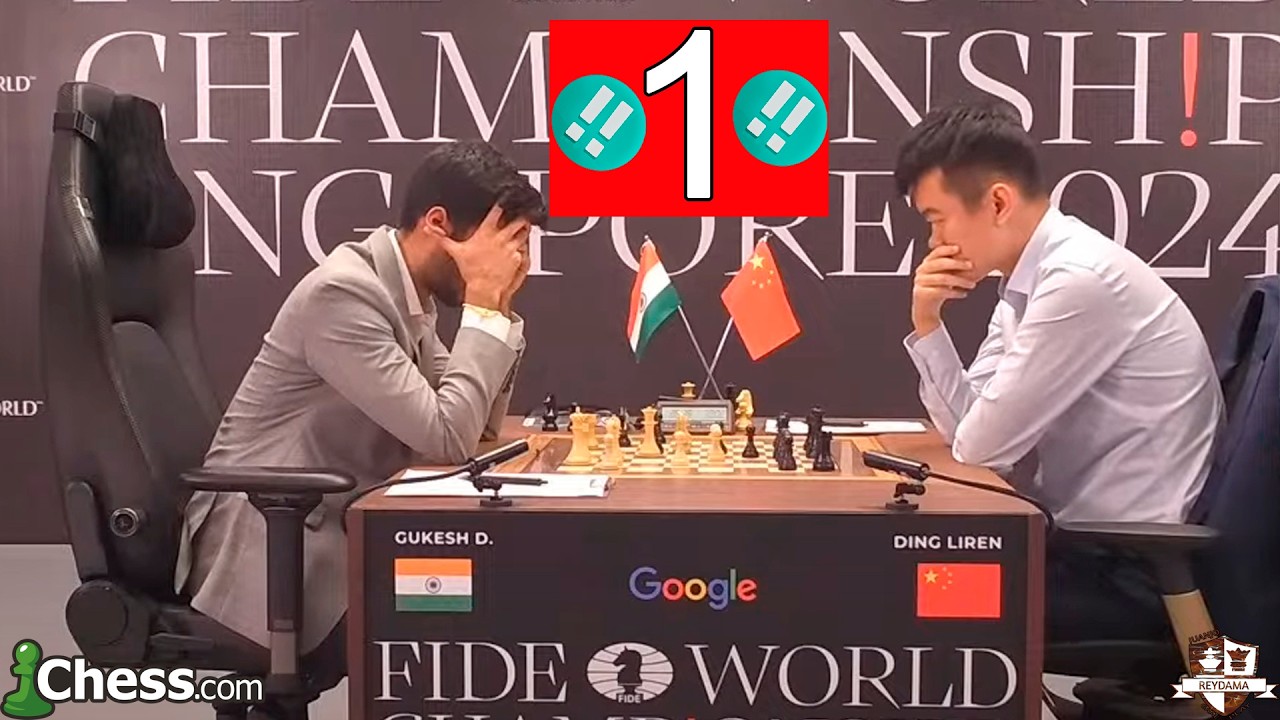 Gukesh Dommaraju Vs Ding Liren | Campeonato del Mundo de Ajedrez 2024 ...
