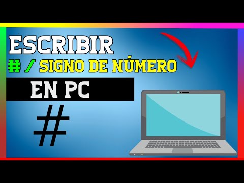 Video: ¿Cómo se escribe un signo de almohadilla en un teclado del Reino Unido?