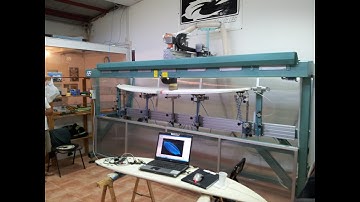 3 Axis CNC Machines for Surfboards, Kites and Short SUP with maximum length up to 10 feet (3100 mm)