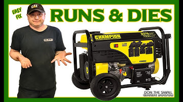 Generator Runs A Few Minutes & Dies - Here