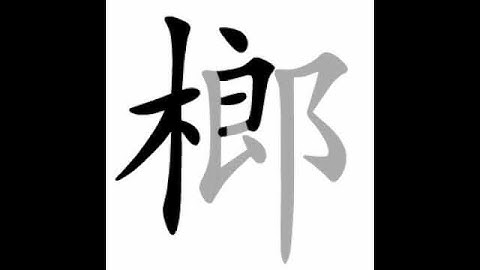 how to write chinese 榔丨Chinese stroke order中文汉字笔顺动画