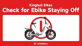 Kingbull Tute📚EBike Not Power On Self-Check & Quick Fix