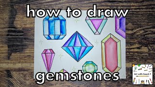 how to paint gemstones watercolor 3