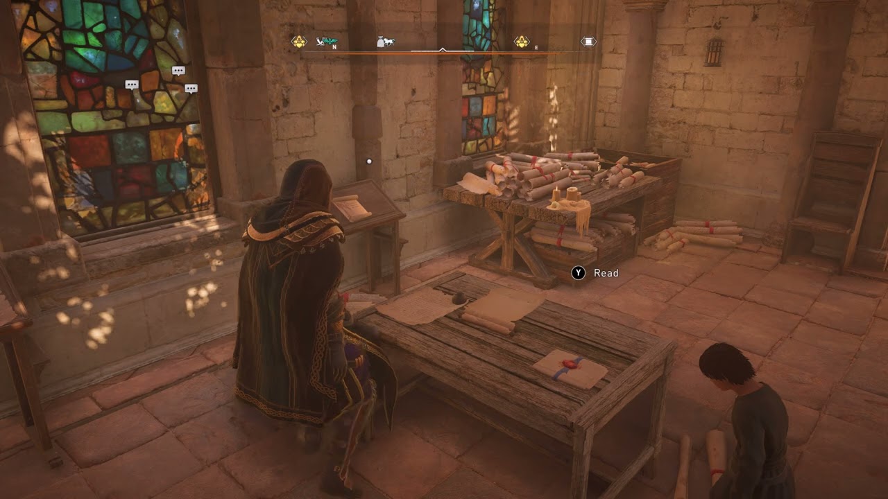 Aelfred's key | The Old Minister Aelfred's study room | Goodwin's letter to Aelfred AC Valhalla