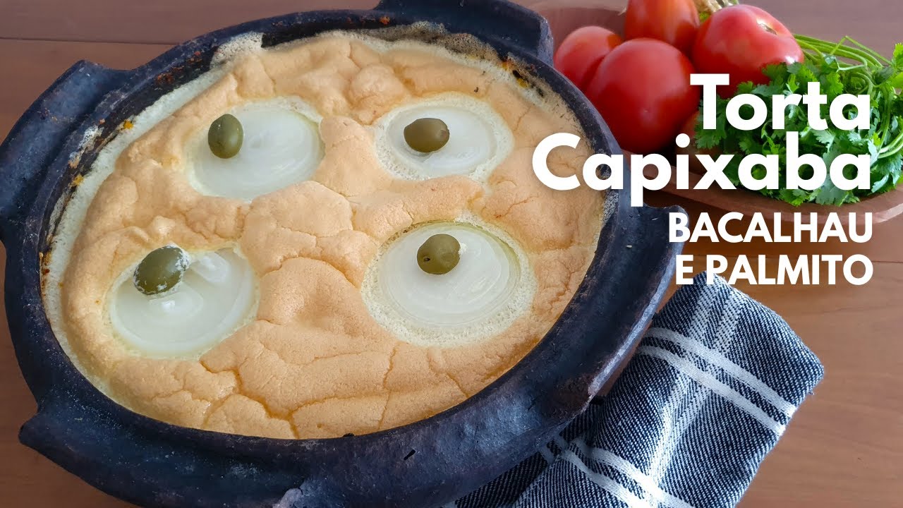 Torta Capixaba de Bacalhau e Palmito - Minha Cozinha Amarela