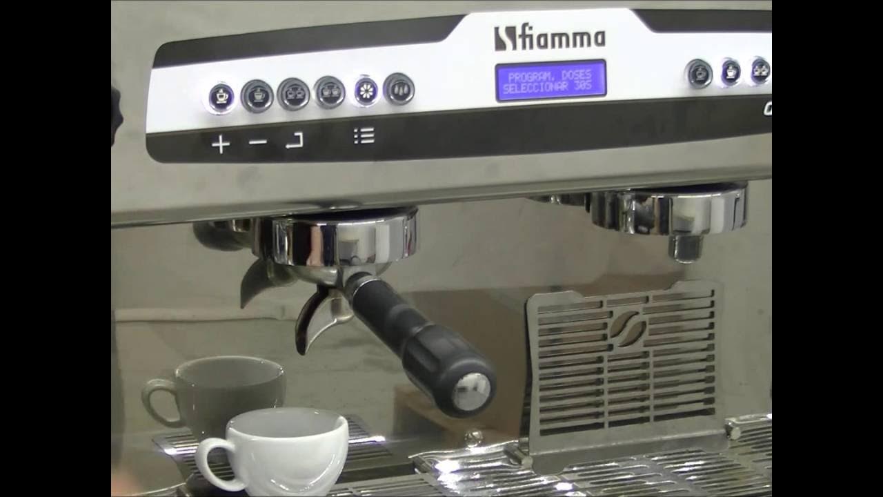 fiamma Espresso Machine Coffee Portions Programming YouTube