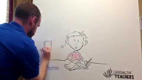 Sketchnote time lapse of Grading the Teachers journalism seminar