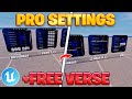 How to make PRO SETTINGS in UEFN!