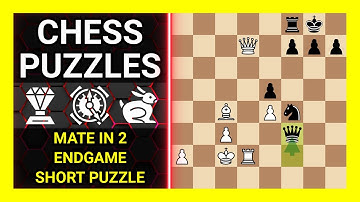 Chess Puzzles to Practice. Themes: Mate in 2, Endgame, Short puzzle. Learn Chess