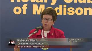 Morning Minute: Rotary Club of Madison Luncheon Featuring UW-Madison Chancellor Rebecca Blank