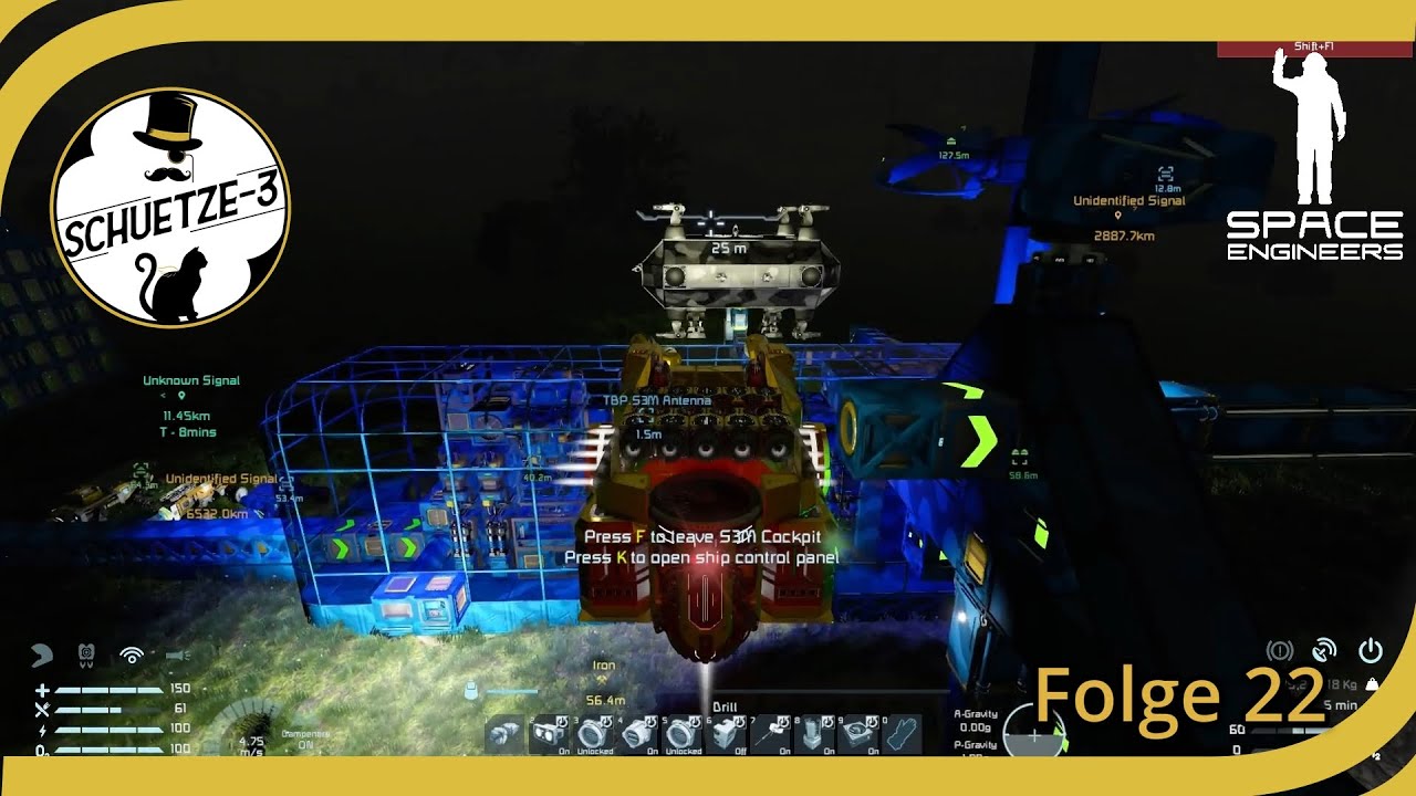 Space Engineers - Survival VERSCHÄRFT - Folge 22 - MEHR EIS FÜR DAS UFO ...