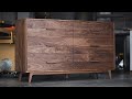 Solid walnut dresser with handcut dovetails  the biloxi dresser