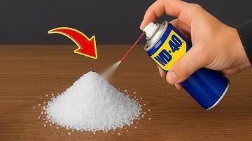 Not everyone knows this secret! Mix wd 40 with salt 😱 Every house needs this and no one does it