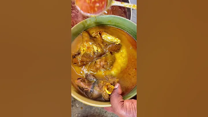 Authentic GHANAIAN 🇬🇭 palmunt soup and fufu