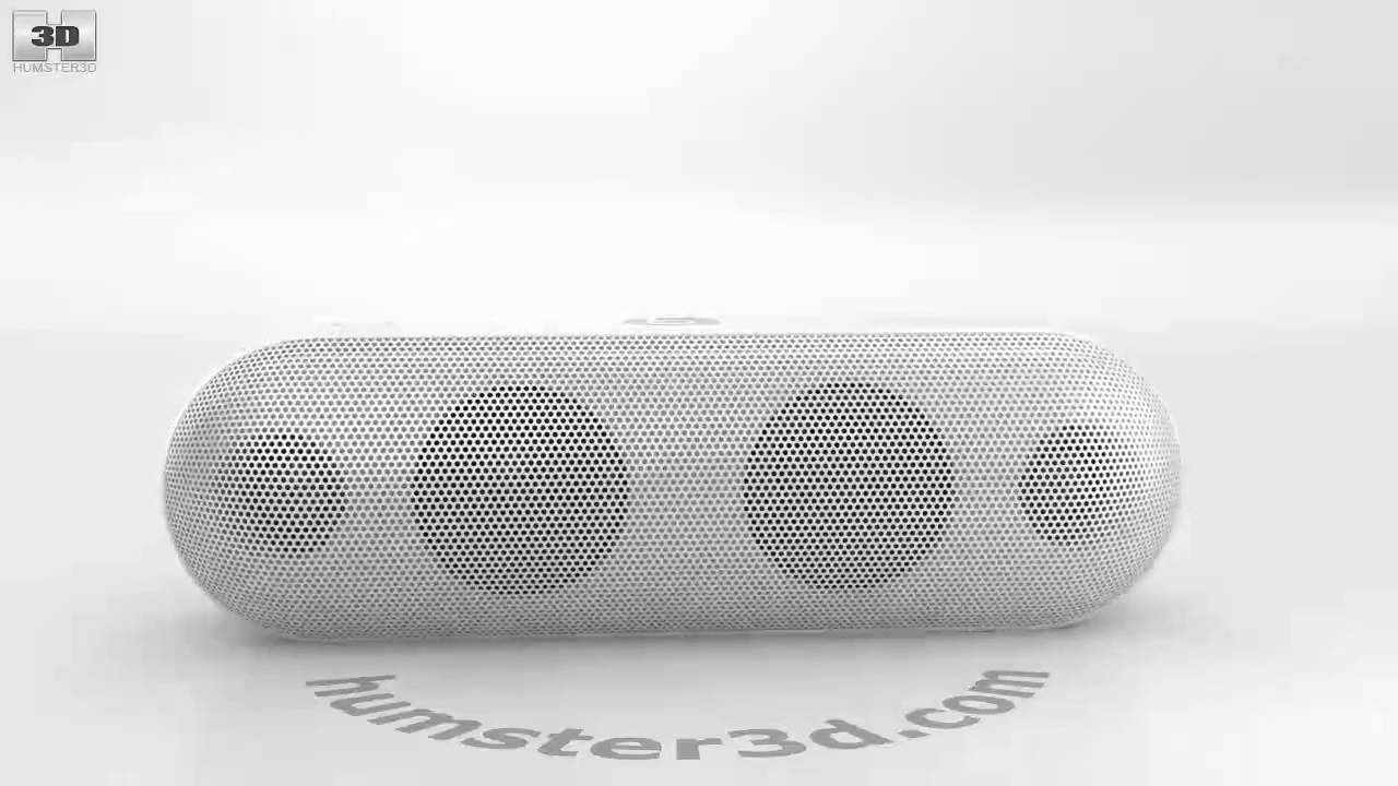 Beats Pill Plus White 3D model by 3DModels.org
