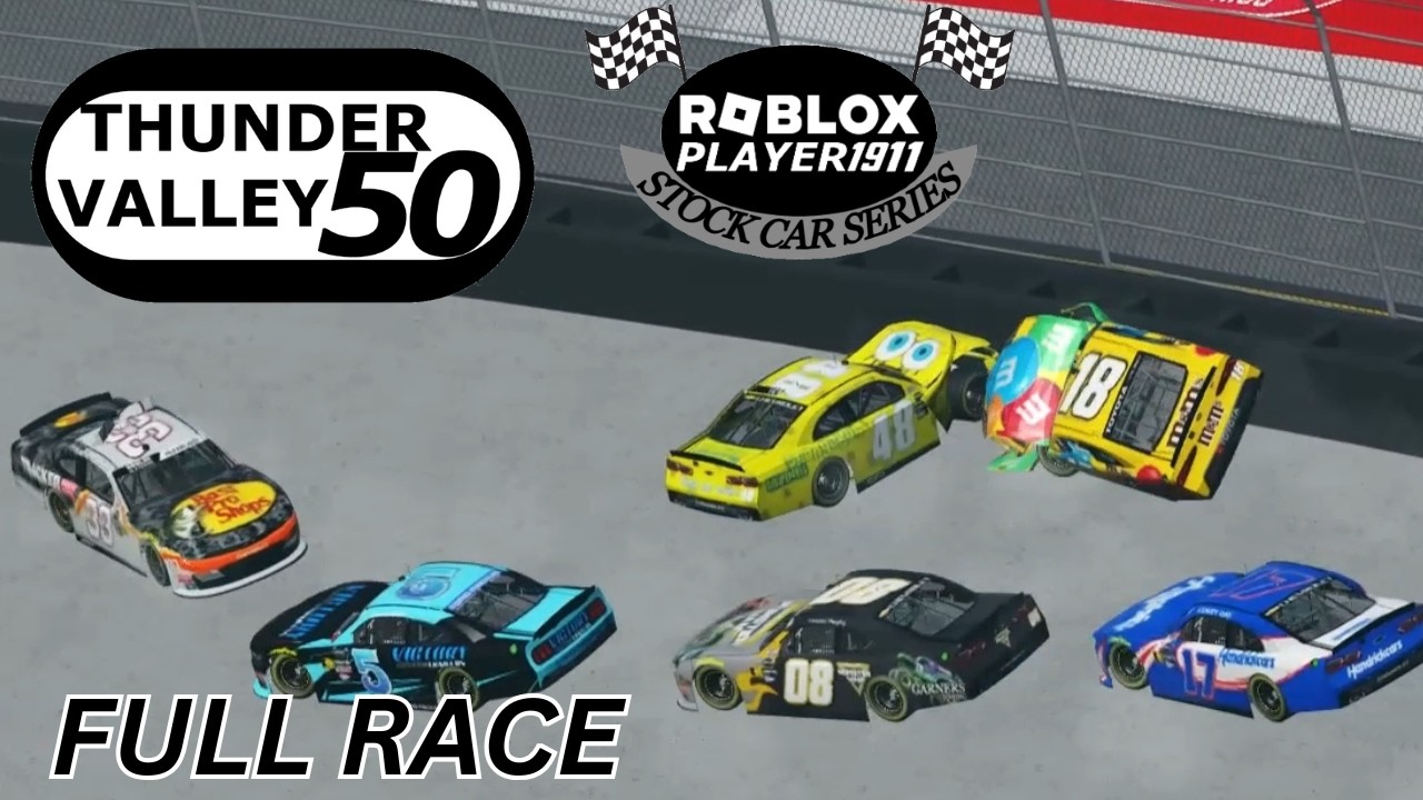 Roblox Player1911 Stock Car Series - Thunder Valley 50 Full Race