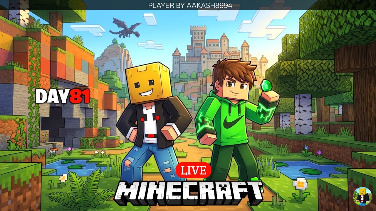 Minecraft But Live Hindi Part 5 Gameplay Day 81 - YouTube