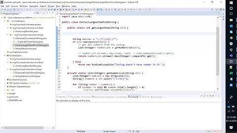 Extract Largest Integer From String | Java Interview | With Unit Tests
