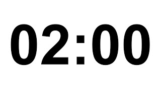 2 Min Timer - No Talking, No Music, Beep at The End