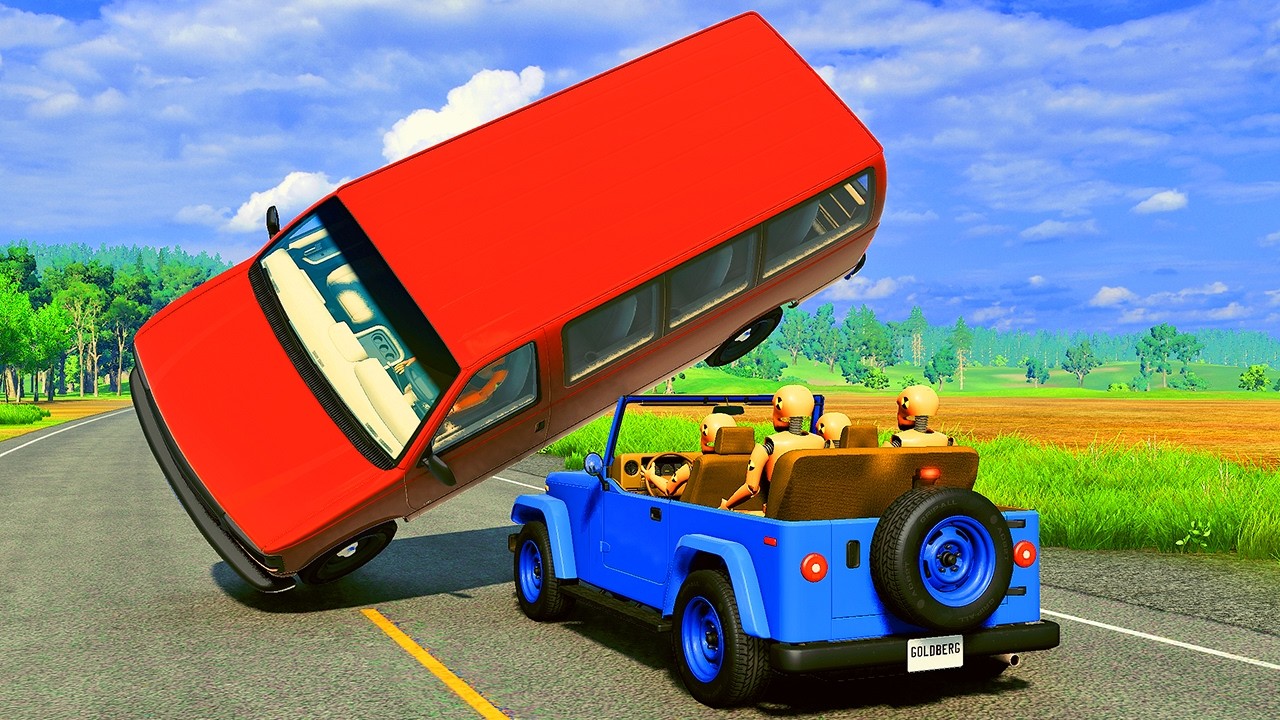 Unlucky Drivers and Car Crashes #01 [BeamNG.drive] | Zom Drive