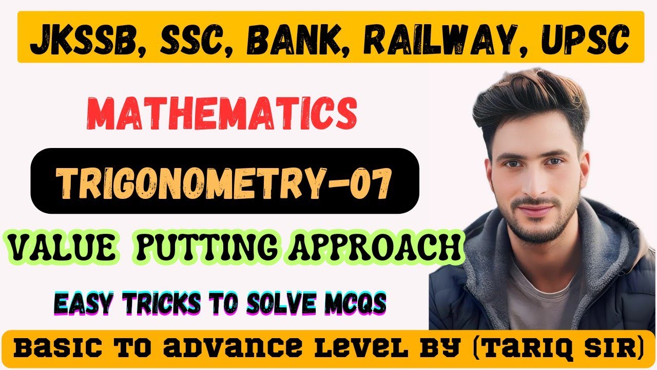 #Mathematics, [TRIGONOMETRY-07], JKPSI, NT and Forester exam, Basic to ...
