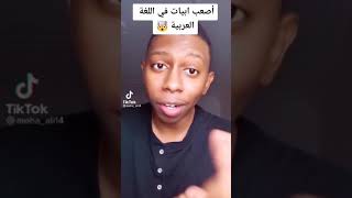 اصعب أبيات من الشعر فى اللغه العربيه