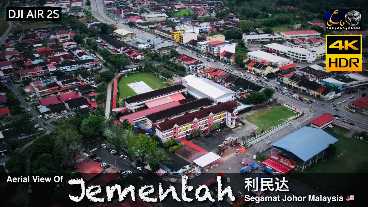 Segamat Riverside Night. View Jementah 利民达 My Beautiful Home Town @ Segamat Johor Malaysia / Aerial ...