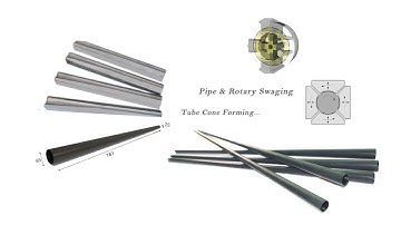 Tapered Tube Swager Machine - 3D Principle of Cone Pipe Cold Swaging & Reduction Forming