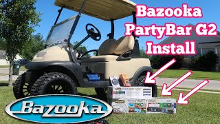How To Install Sound Bar on Golf Cart | Bazooka Party Bar G2 | In-Depth Review | Club Car Precedent