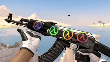 [STICKER COMBO] 4x LAMBDA HOLO STICKERS SHOWCASE (AK-47 SLATE FACTORY NEW)