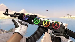 [STICKER COMBO] 4x LAMBDA HOLO STICKERS SHOWCASE (AK-47 SLATE FACTORY NEW)