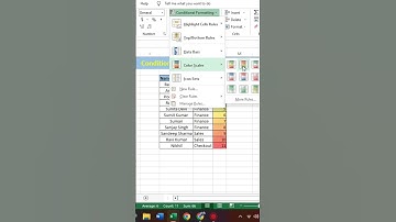 Conditional Formatting gradient fill in Excel#shots #shortvideo