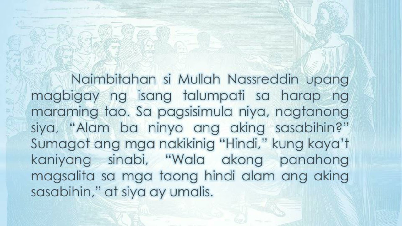 Mensahe O Aral Ng Mullah Nassreddin