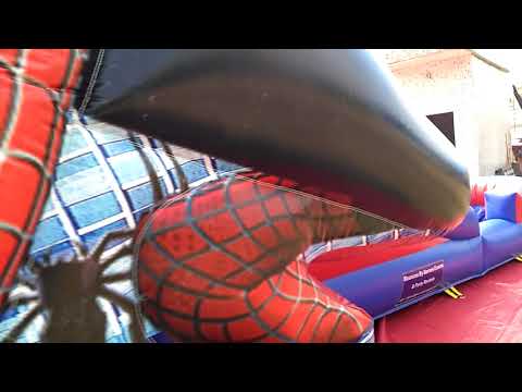 spiderman-theme-inflatable-castle-spiderman-bounce-house