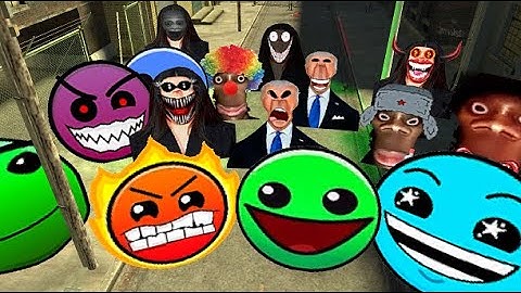 Biden, Geometry Dasah, Selene Delgado, Clown Aughhhh and Rosalia ¡¡¡ #garrys_mod Nextbot ¡¡¡