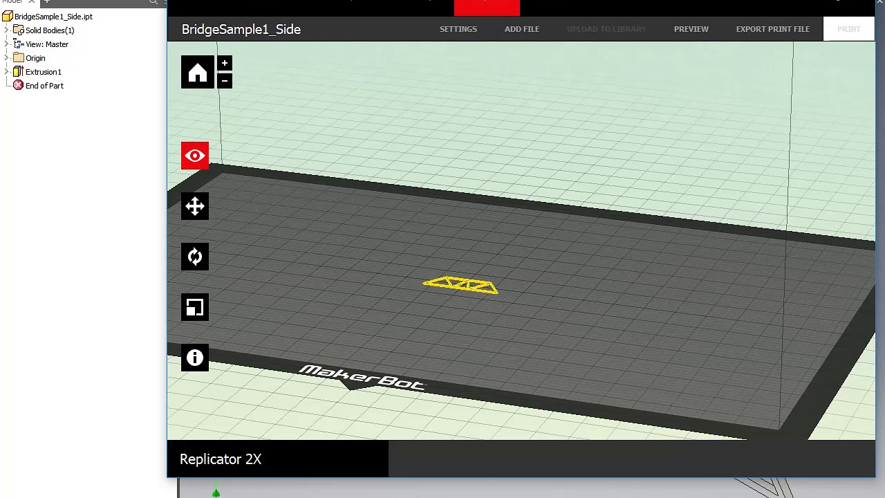 Inventor to Makerbot Desktop for 3D Printing - YouTube