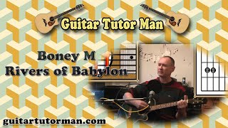 Rivers of Babylon - Boney M - Acoustic Guitar Tutorial (easy)