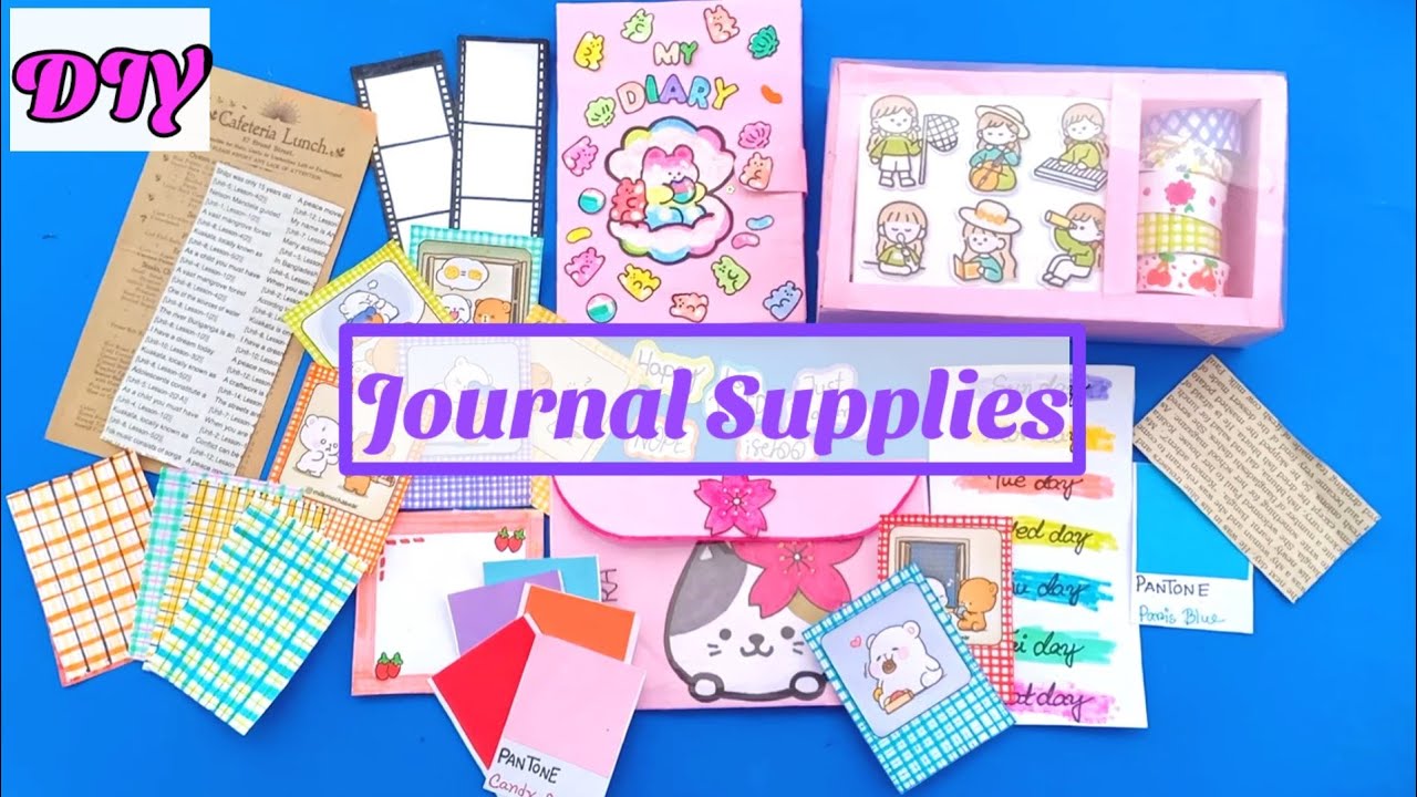 Scrapbook Kit For Girls Diary Journal Set For Kids DIY Cute Stationery  Supplies Art Set For