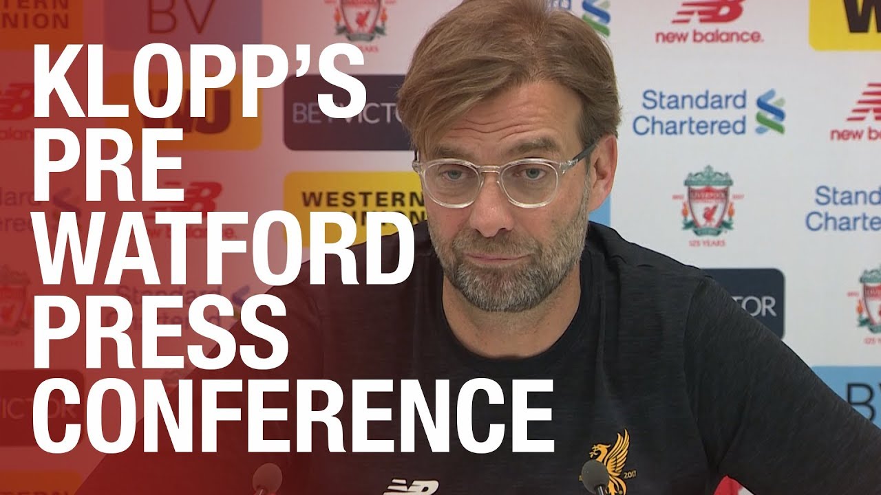 paisley freight Jürgen Klopp's Watford press conference from Melwood