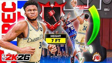 7 FOOT GIANNIS ANTETOKOUNMPO BUILD + LEGEND PHYSICAL FINISHER is UNSTOPPABLE (NBA 2K26)