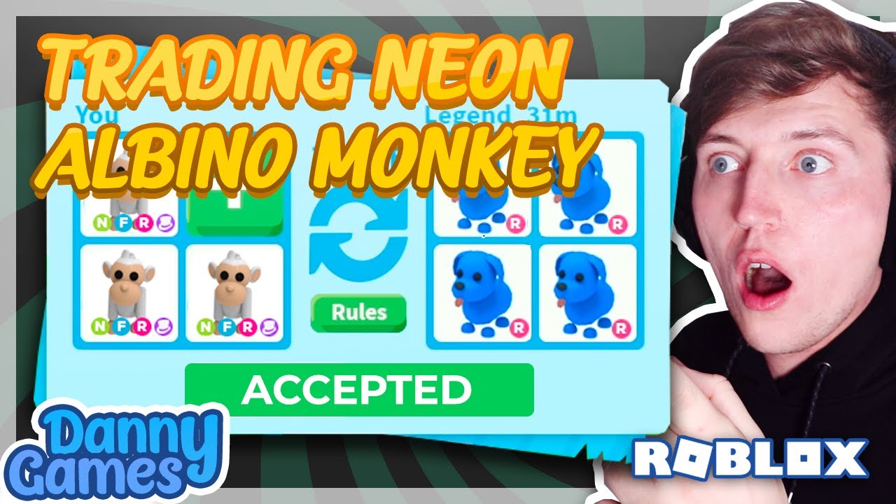BEST TRADES FOR NEON ALBINO MONKEY | Roblox Adopt Me - YouTube