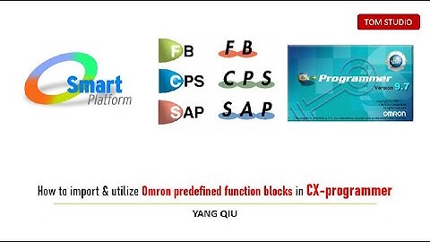 How to import & utilize Omron predefined function blocks in CX-programmer