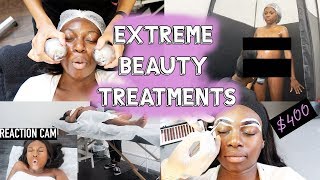 £700 SPENT TRYING EXTRA AF BEAUTY TREATMENTS! IS IT WORTH IT?...SUGARWAX, EYEBROW WEAVE & MORE!