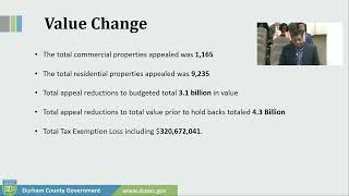 Property Tax Appeal Process Keyar Doyle, Durham County Tax Administrator
