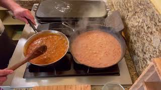 How to Make The Best New Mexico Red Chili Ground Beef, Bean and Cheese Burrito.