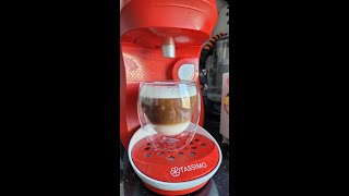 Приготовление Tassimo Latte Macchiato карамель на капсульной кофеварке Bosch TAS1006