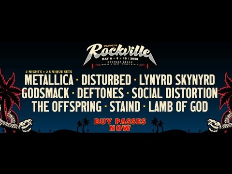 2020 ‘Welcome To Rockville‘ festival bands unveiled - Metallica/Disturbed and more!