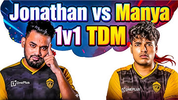 Jonathan vs Manya First Time 1v1 TDM Fight 🔥 | BGMI 1v1 Showdown | Who’s the Real King of TDM?