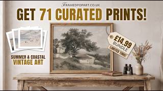 Vintage Summer Landscape Printable Wall Art 71 Neutral Coastal Prints